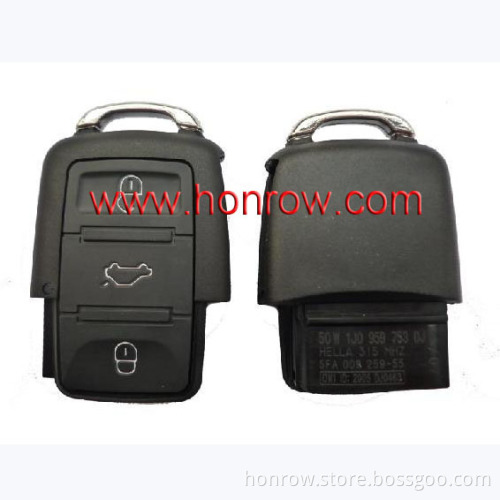 VW 3 Button car remote control 1K0 959 753 G 433MHZ